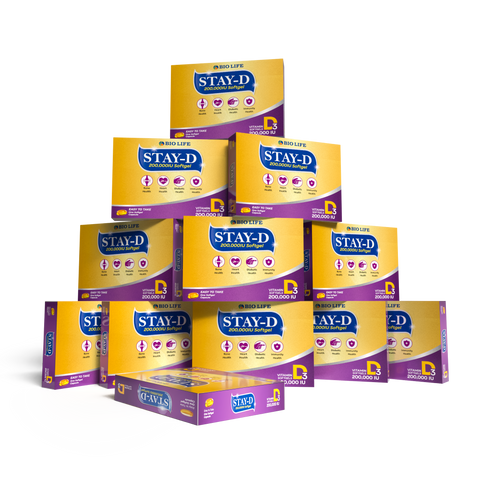 Stay-D Vitamin D3 Supplement 200,000 IU – For Bones & Immunity Bio Life