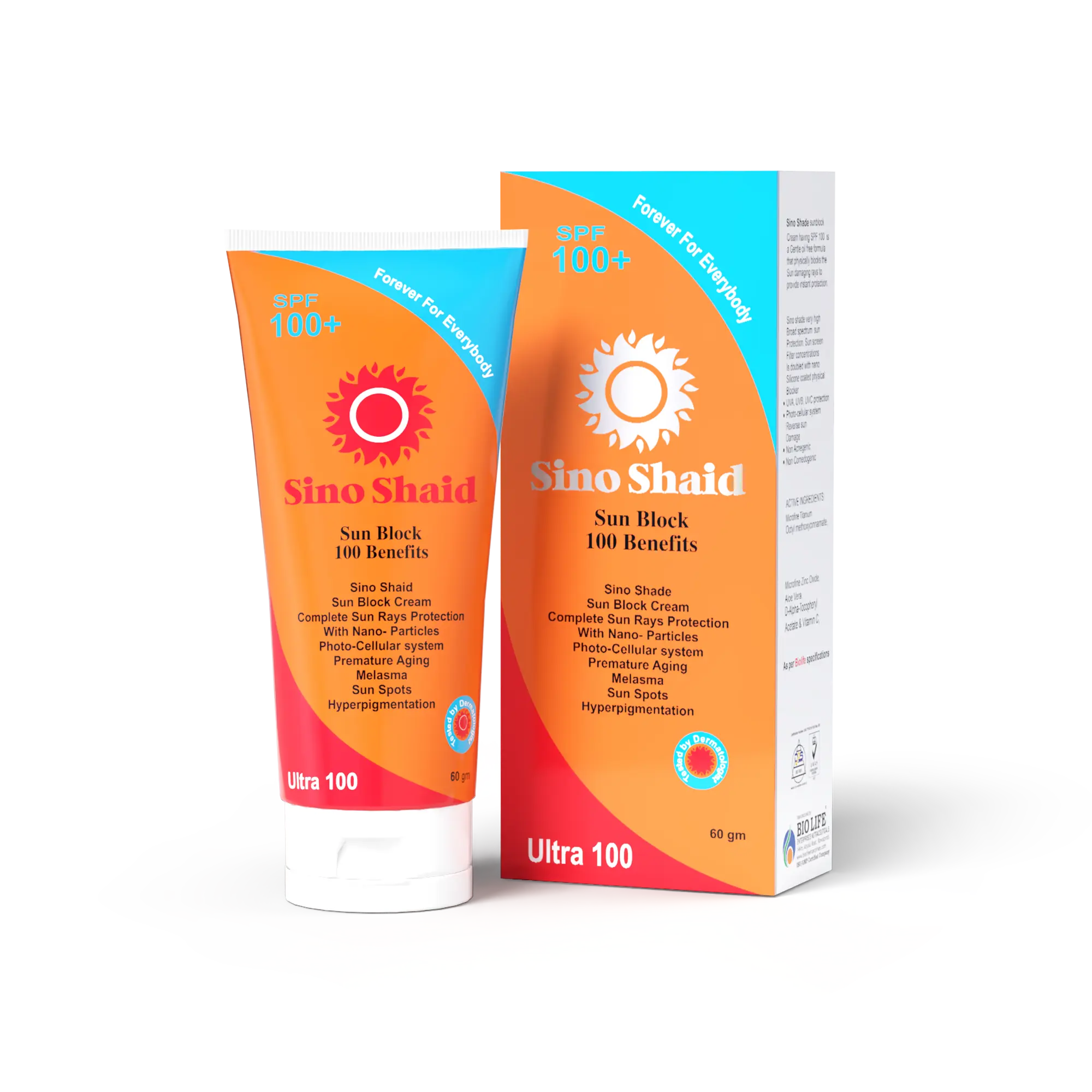 Sino Shaid SPF 100+ – Sun Block for Oily Skin & Daily Protection Bio Life