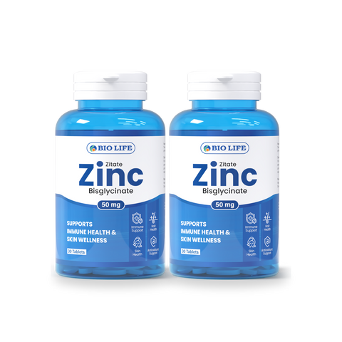 Biolife Zitate Zinc Bisglycinate 50mg – 2 Packs Bundle