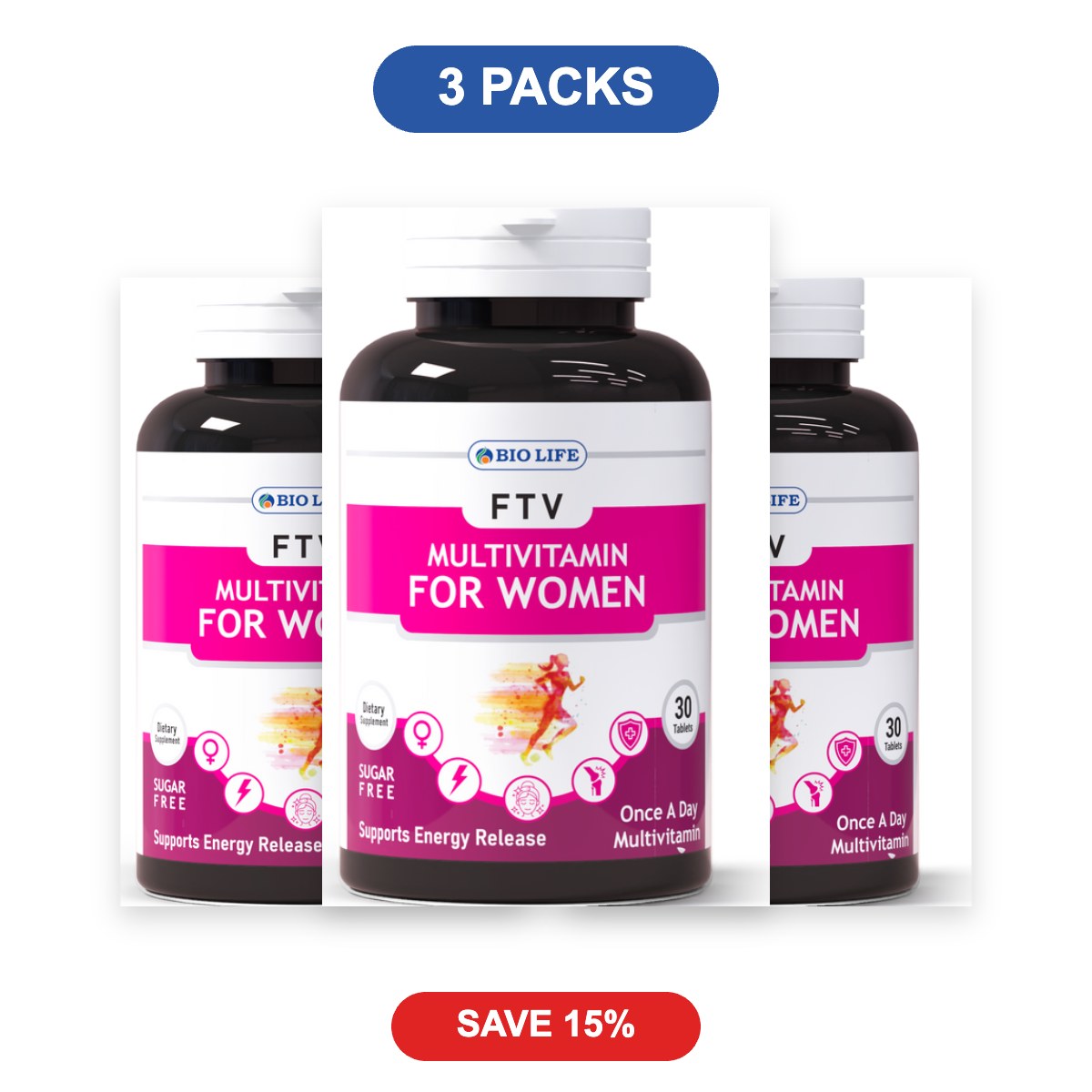 Biolife FTV Multivitamin for Women - 3 Packs