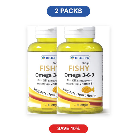 Omega 3-6-9 Fish Oil Softgels - 2 Packs