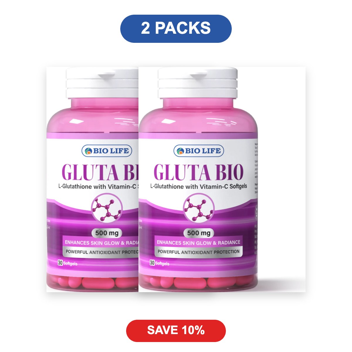Gluta Bio Softgels - 2 Packs