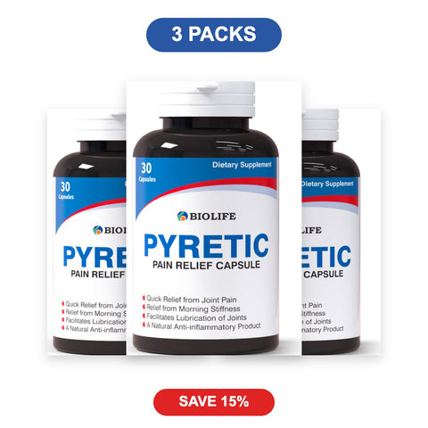 Pyretic Joint Relief Capsules - 3 Packs