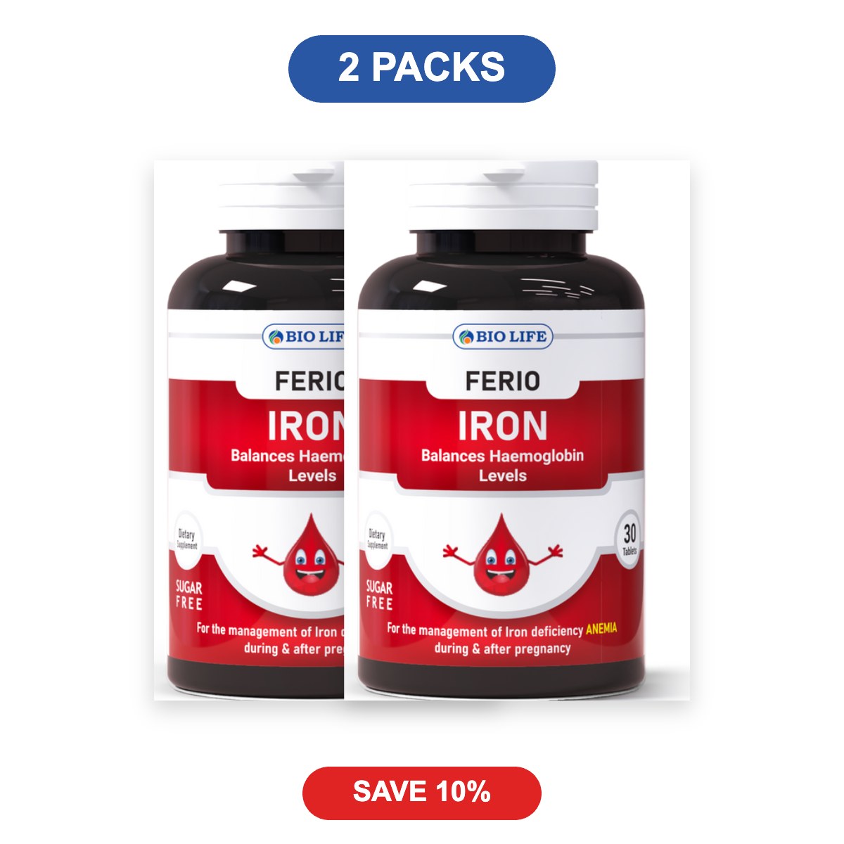 Ferio Iron Supplement - 2 Packs