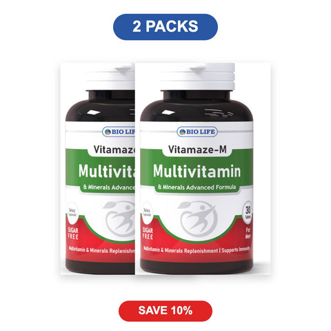 Vitamaze-M Multivitamin Tablets for Men - 2 Packs