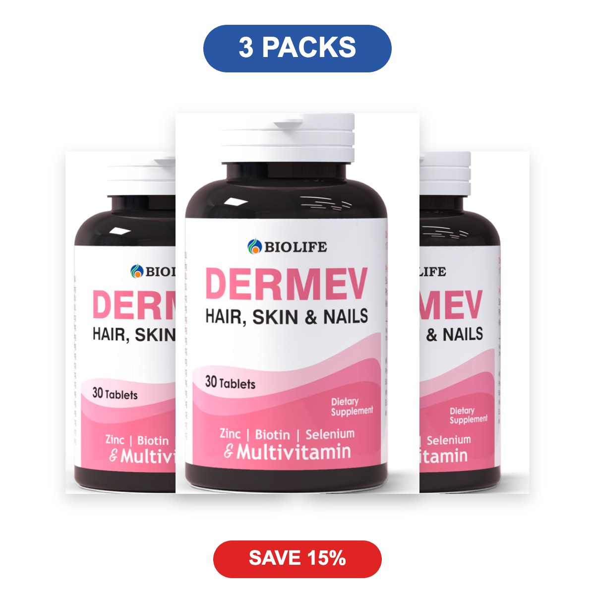 DERMEV - 3 Packs