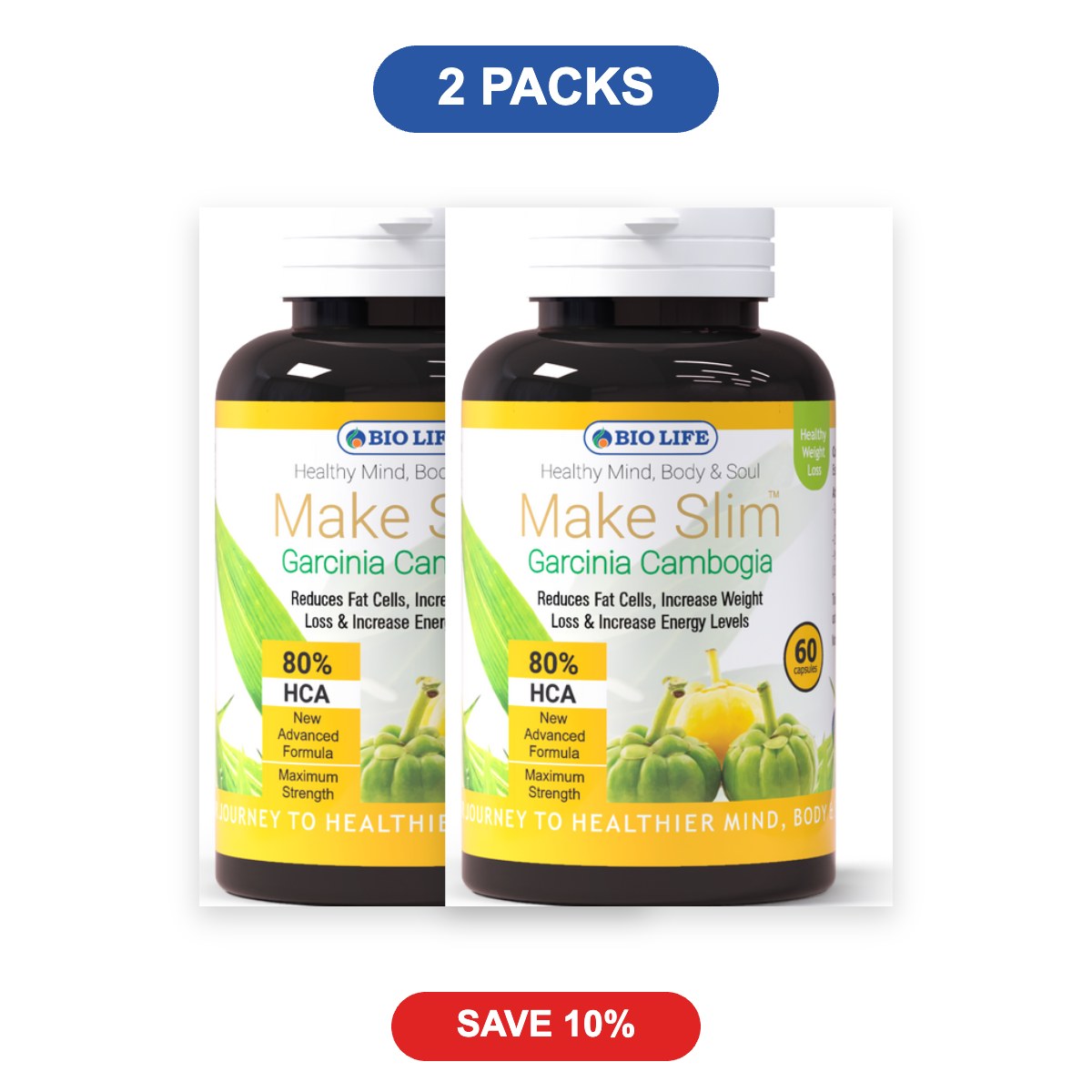 Make Slim Garcinia Capsules - 2 Packs