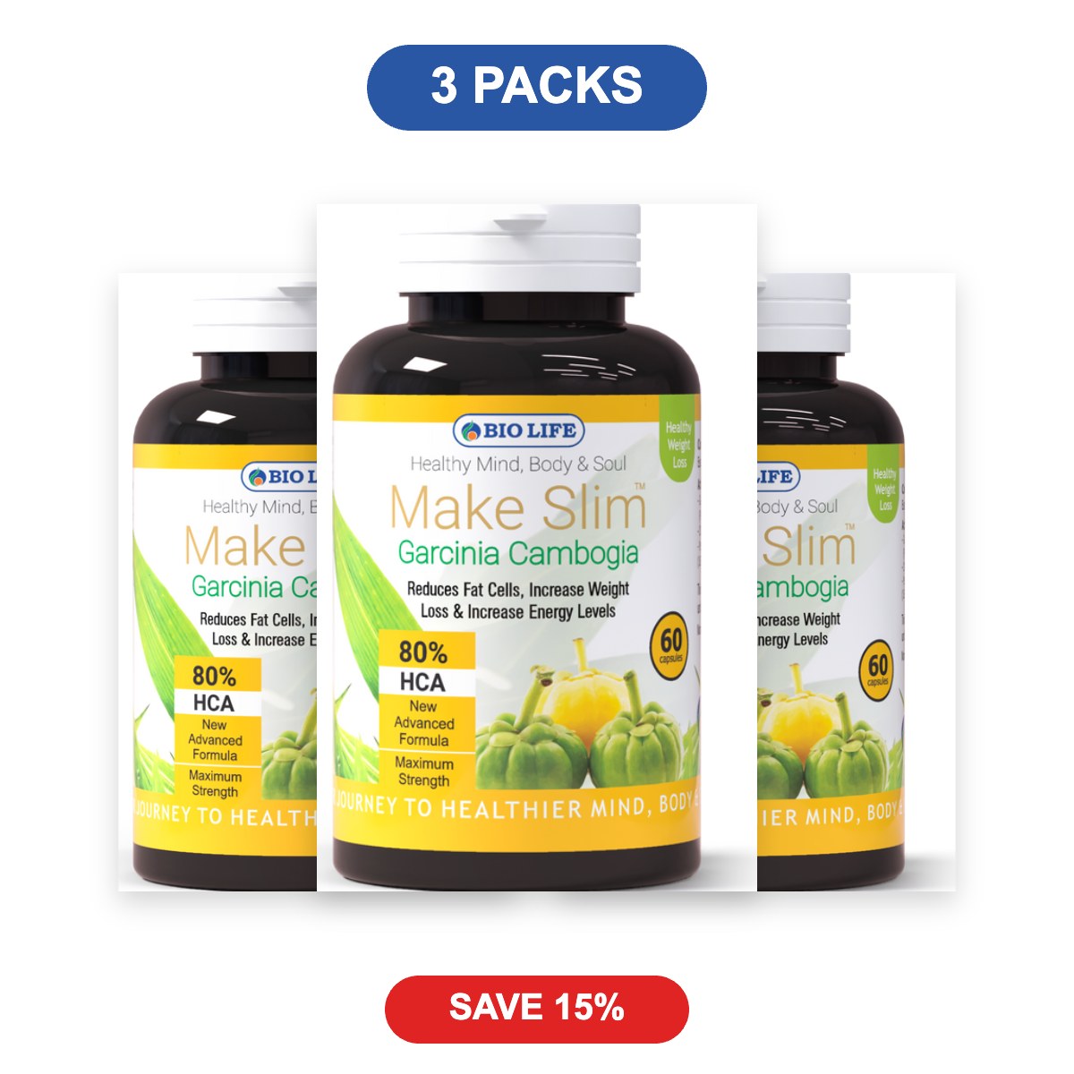 Make Slim Garcinia Capsules - 3 Packs