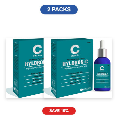Hyloron-C Whitening Face Serum for Glowing Skin - 2 Packs