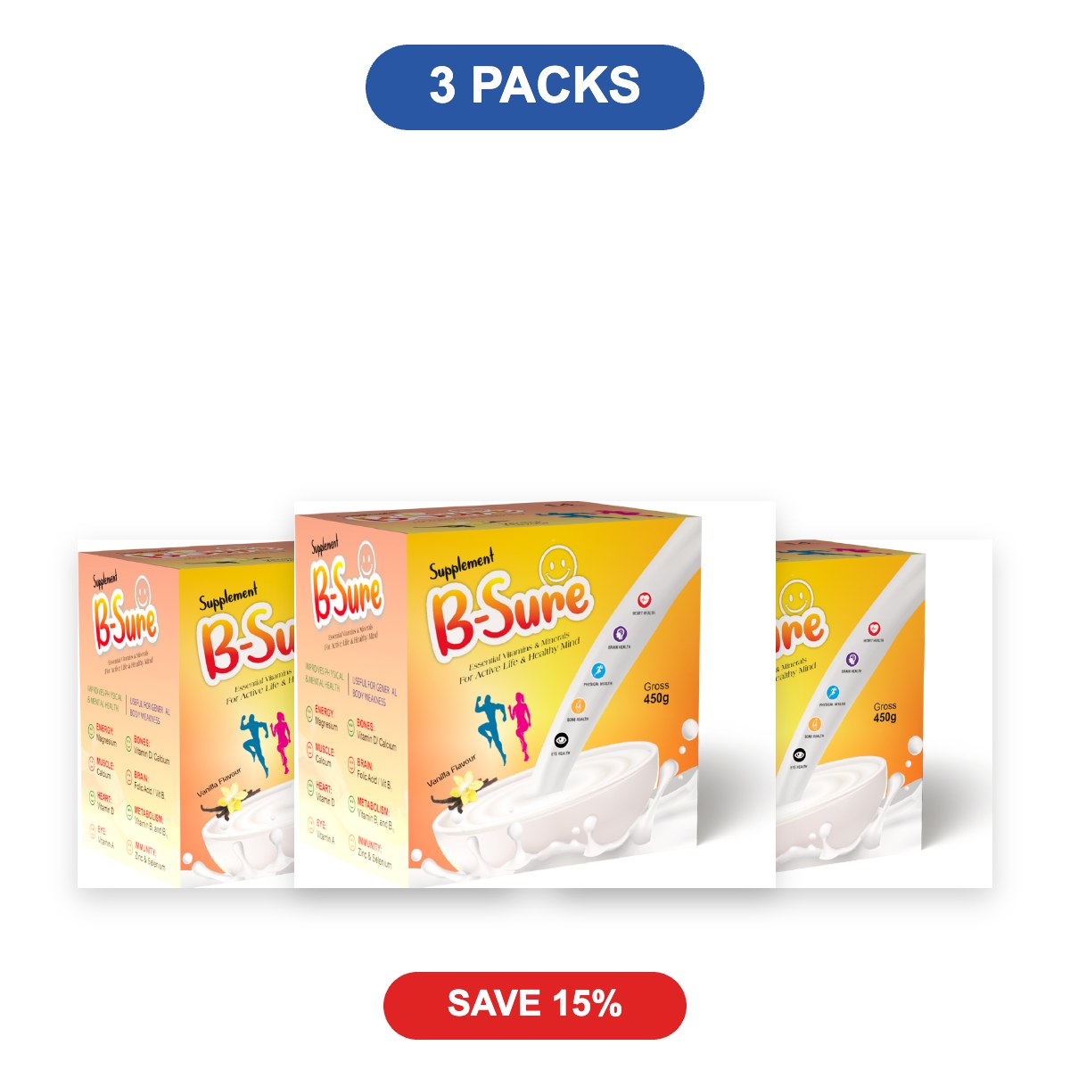B-Sure Multivitamin Sachets - 3 Packs