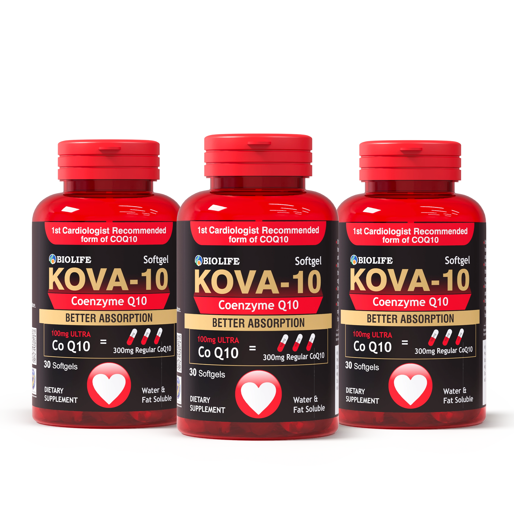 KOVA-10 CoQ10 - 3 Packs